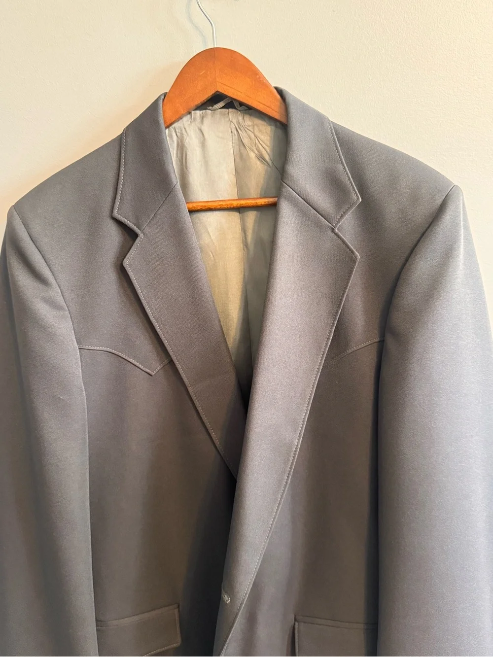 Vintage Sheplers American Original Gray Western Blazer 42L Made in USA
